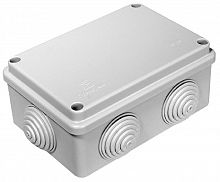 Коробка распределительная HF Промрукав 120х80х50мм (6 сальников) под винт IP55 серый (64шт) картинка 